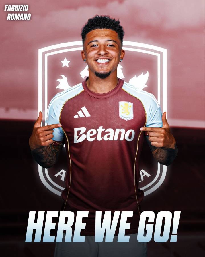 九游体育首页Here we go！罗马诺：曼联边锋桑乔租借加盟阿斯顿维拉